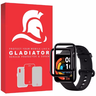 محافظ صفحه نمایش گلادیاتور مدل GWP2000 مناسب برای ساعت هوشمند شیایومی Redmi Watch 2 بسته دو عددی