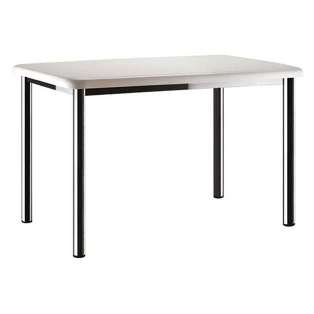 میز صفحه پلاستیکی مستطیل با پایه کروم 75*120 کد 542 نظری