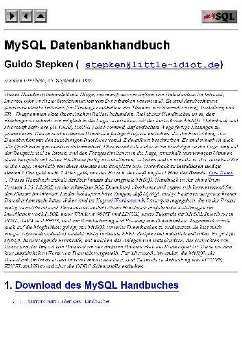 خرید و دانلود نسخه کامل کتاب MySQL - Handbuch