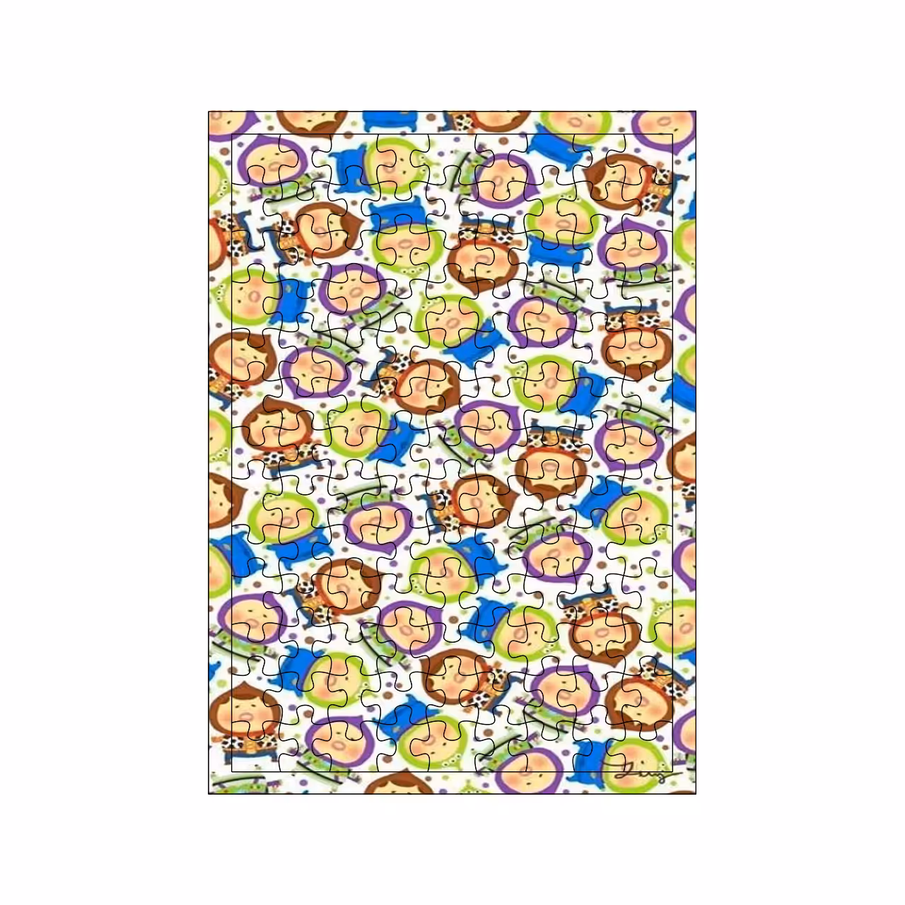 پازل 117 تکه مدل زن کد 639