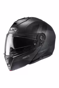 کلاه کاسکت موتورسیکلت مشکی ایمنی I90 Jaw Helmet Syrex را باز می کند برند کره اچ جی سی HJC