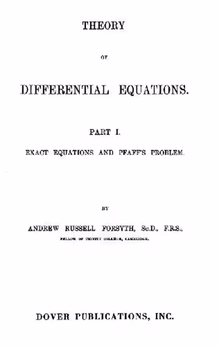 خرید و دانلود نسخه کامل کتاب Theory of differential equations
