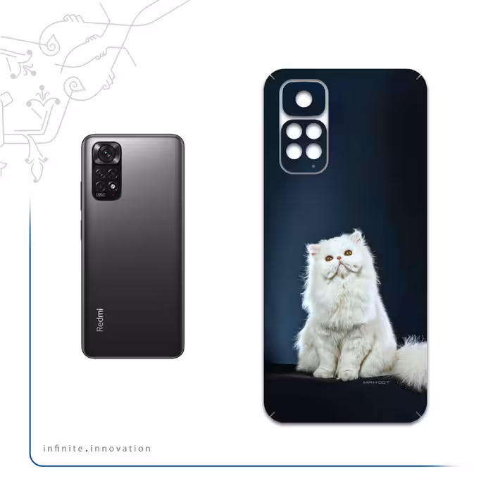 برچسب پوششی ماهوت مدل Persian-cat مناسب برای گوشی موبایل شیائومی Redmi Note 11S