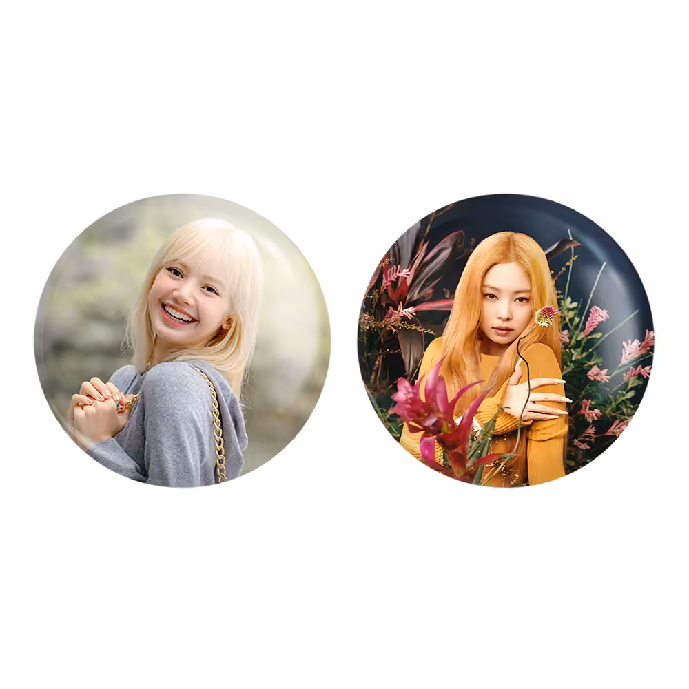 پیکسل خندالو مدل جنی و لیسا گروه بلک پینک BLACKPINK کد 1670416705 مجموعه 2 عددی