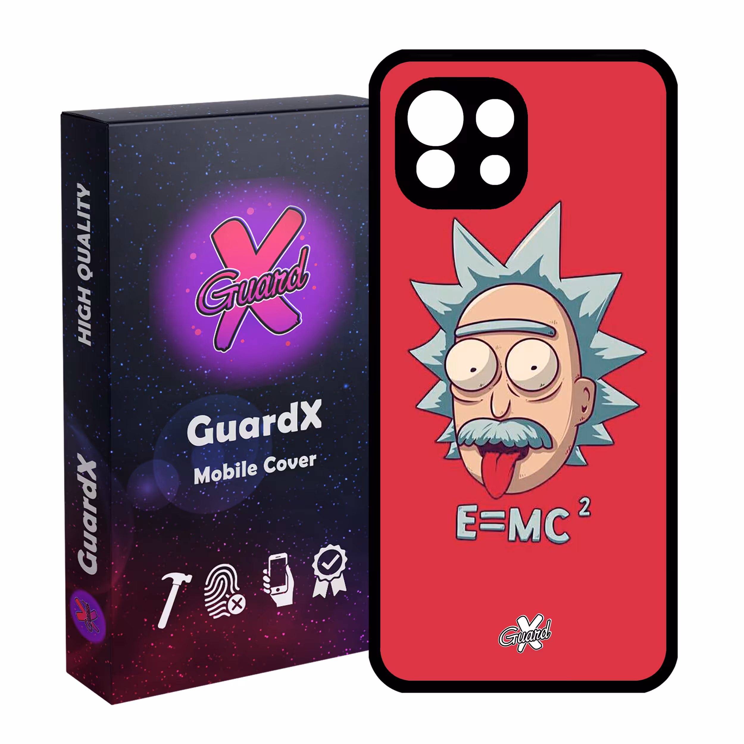کاور گارد ایکس طرح Rick and Morty مدل Glass10046 مناسب برای گوشی موبایل شیائومی Mi 11 Lite