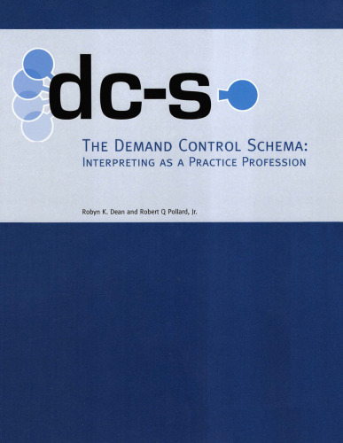 خرید و دانلود نسخه کامل کتاب The Demand Control Schema: Interpreting as a Practice Profession