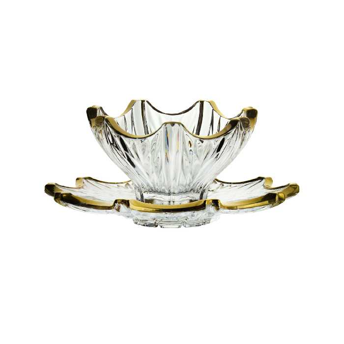 ست پیاله و پیش دستی 12 پارچه مدل لیزاموری