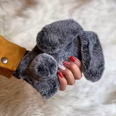 کاور طرح Furry Rabbit کد A9412 مناسب برای گوشی موبایل هوآوی Y7 Pro 2019