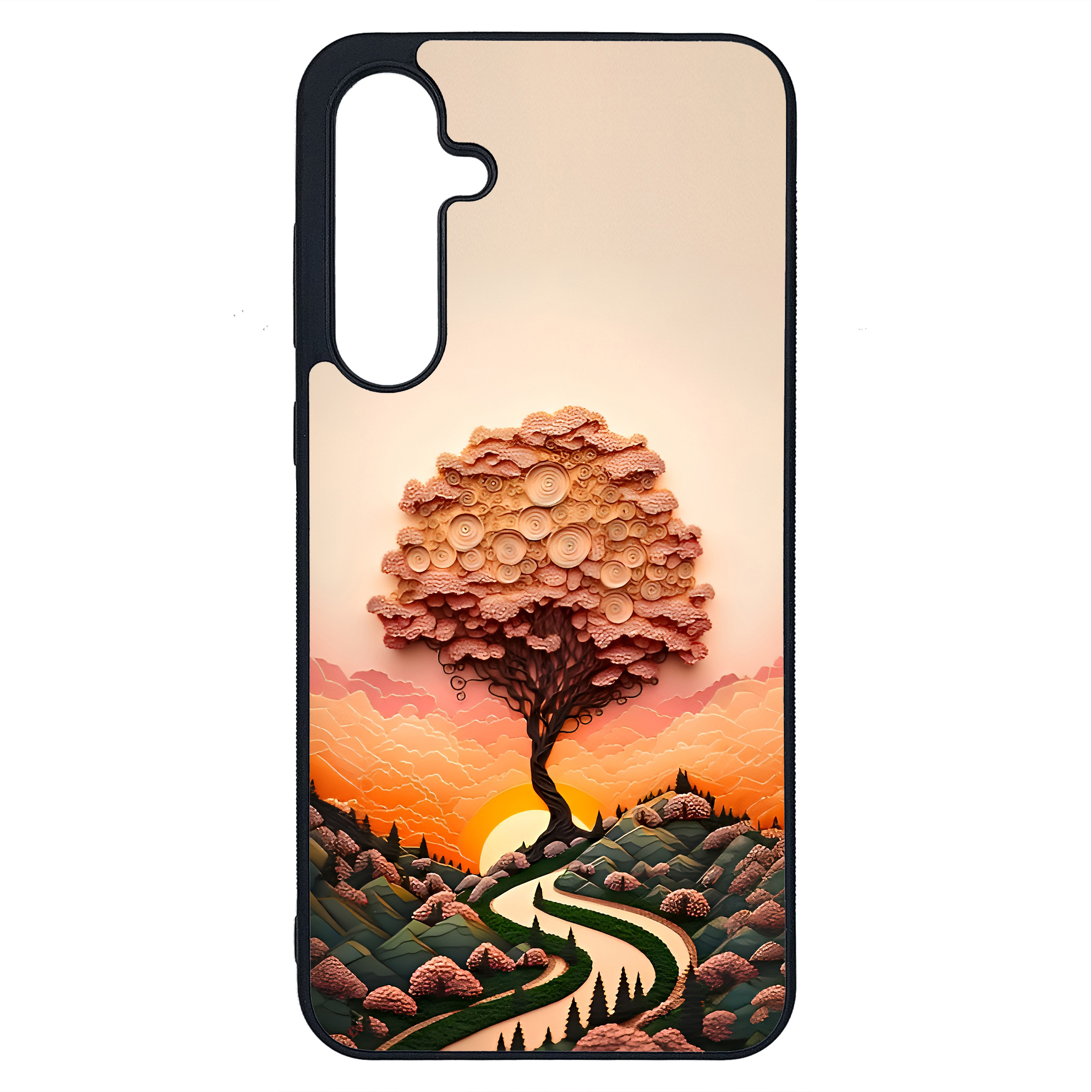 کاور طرح درخت کد G-127 مناسب برای گوشی موبایل سامسونگ Galaxy A55 | دیجی قاب دونی