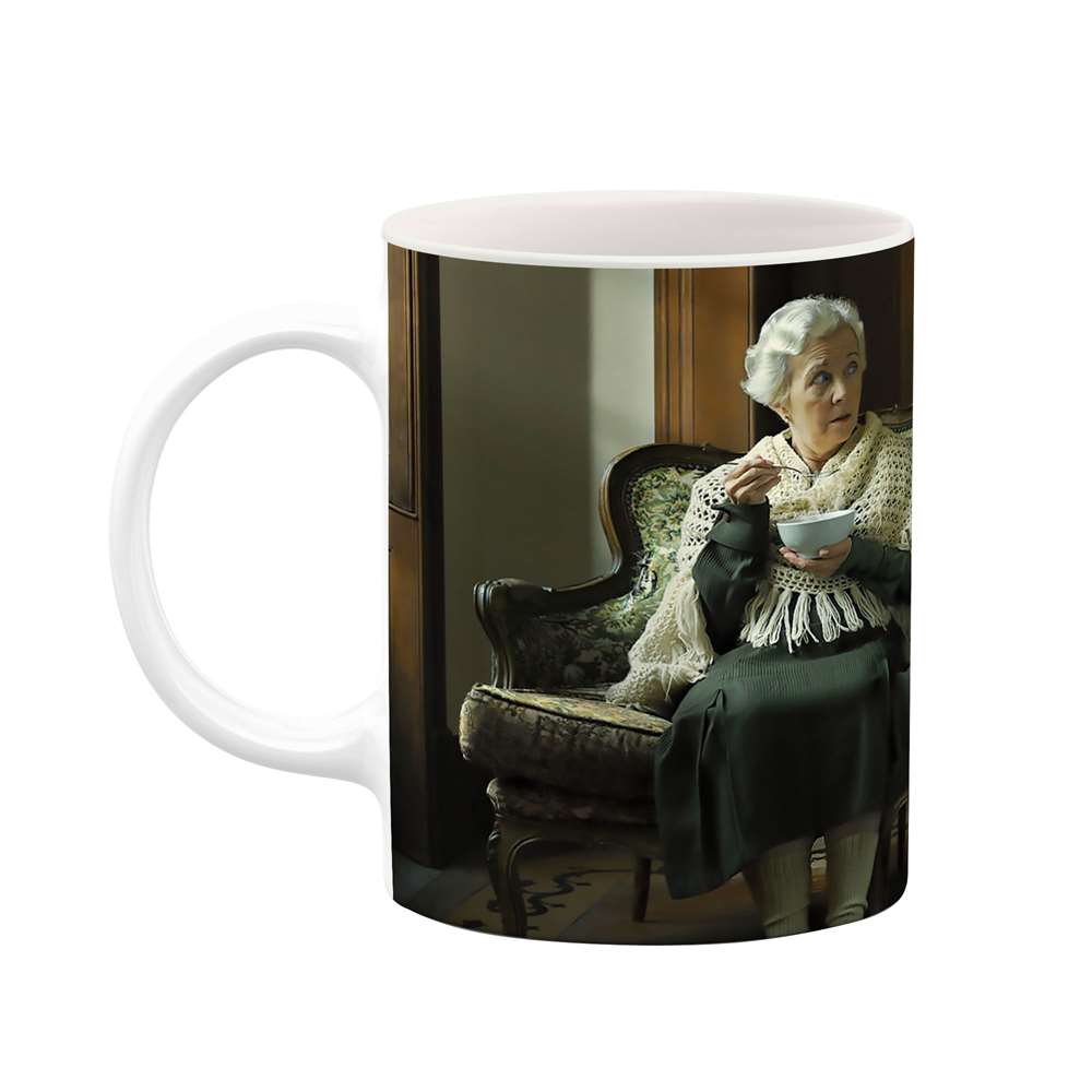 ماگ طرح زن و پنگوئن مدل mgs04997