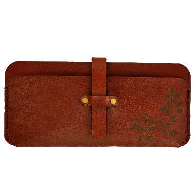   کیف موبایل چرم بلوط مدل  PH01 F plus مناسب برای گوشی موبایل تا سایز 7 اینچ