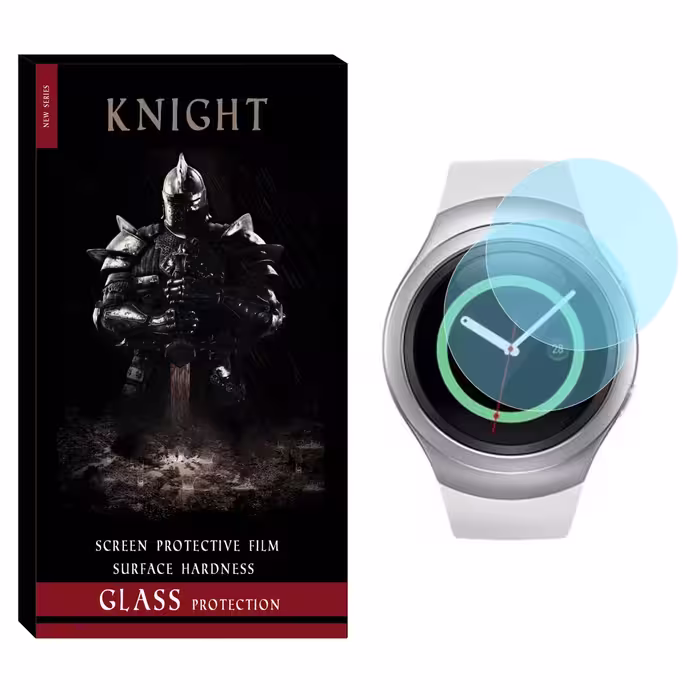 محافظ صفحه نمایش شیشه‌ای نایت مدل SH-KT مناسب برای ساعت هوشمند سامسونگ Galaxy Watch Gear S2 بسته دو عددی