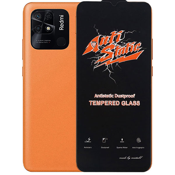 خرید و قیمت محافظ صفحه نمایش شیشه‌ای آنتی استاتیک گوشی شیائومی REDMI 10 POWER