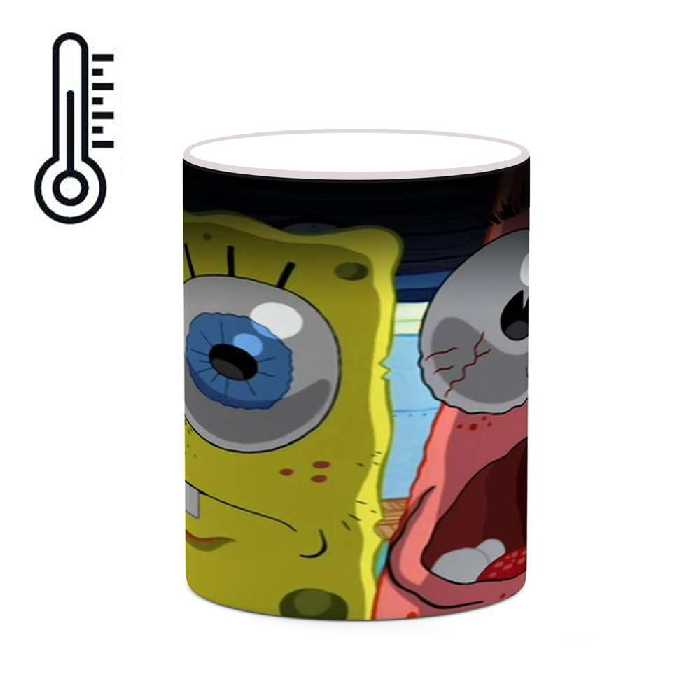 ماگ حرارتی کاکتی طرح کارتون باب اسفنجی مدل mgh23470