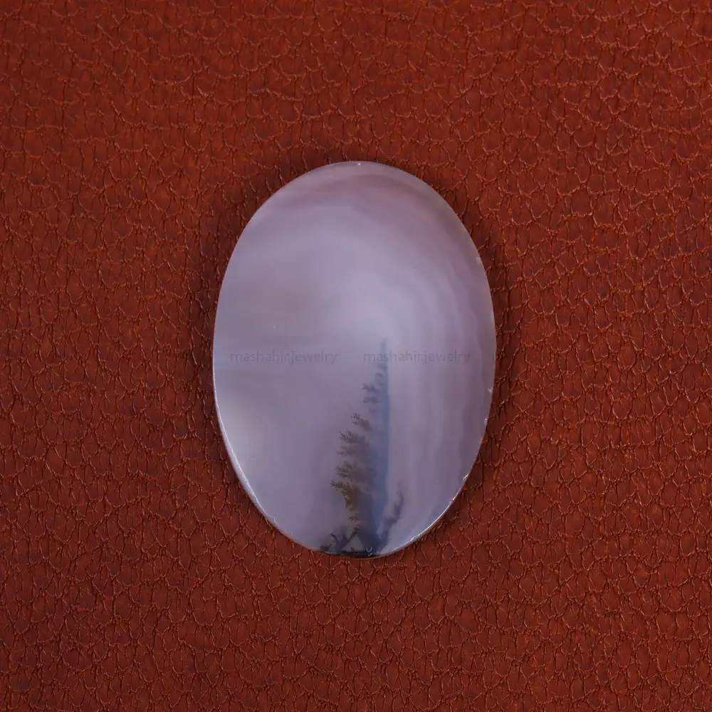 نگین عقیق شجر کد 21356 - جواهری مشاهیر