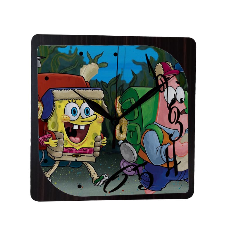 ساعت دیواری طرح باب اسفنجی کد To9