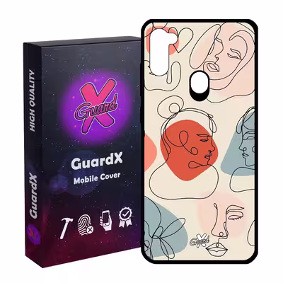 کاور گارد ایکس طرح دختر مدل Glass10363 مناسب برای گوشی موبایل سامسونگ Galaxy A11