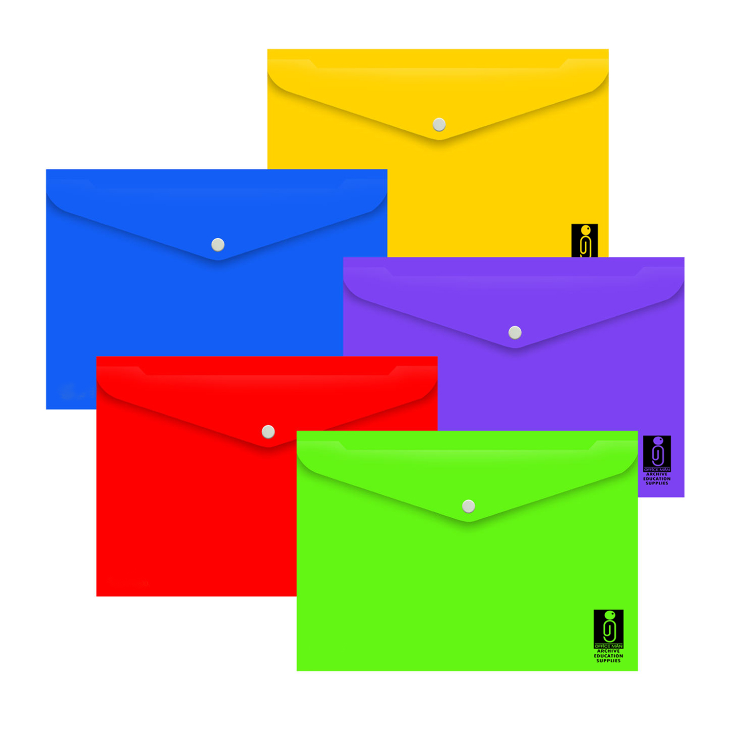 پوشه دکمه دار آفیس من مدل فولدر کد ALFA 01 بسته 5 عددی