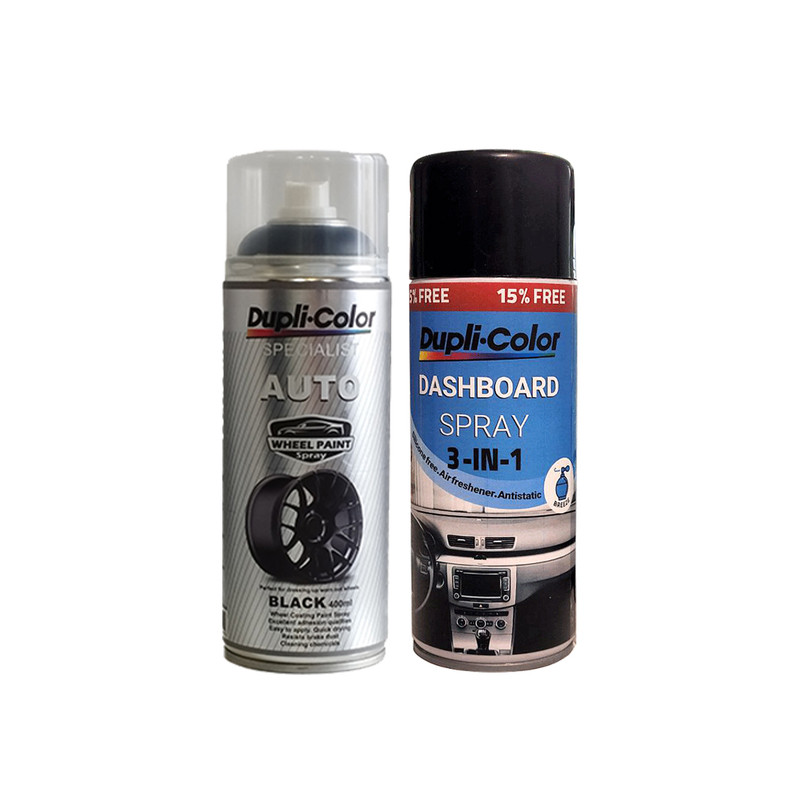 اسپری رنگ رینگ مشکی و پولیش و خوشبو کننده داشبورد دوپلی کالر مدل رایحه عطر lord حجم 400 میلی لیتر