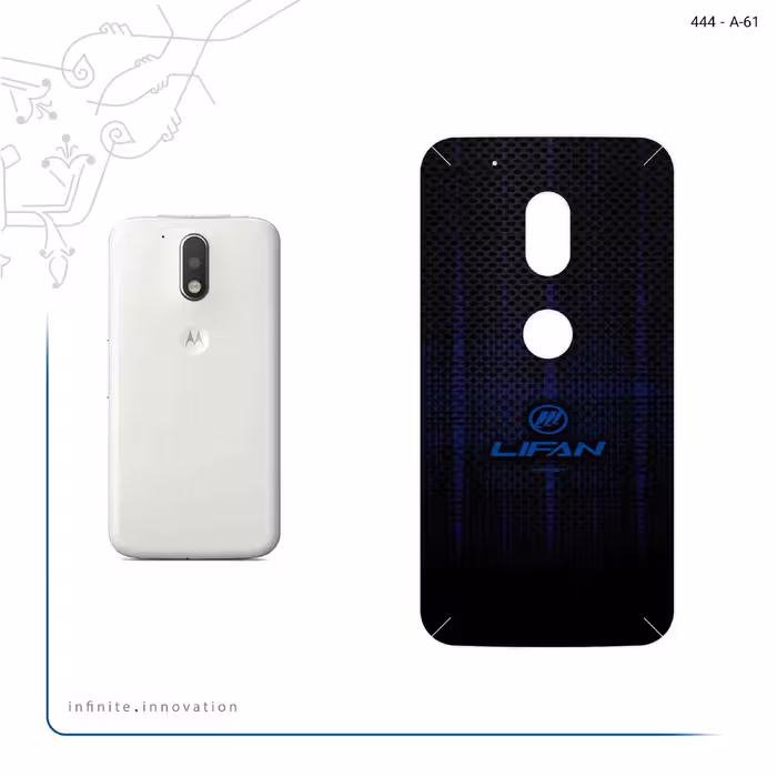 برچسب پوششی ماهوت مدل Lifan مناسب برای گوشی موبایل موتورولا Moto G4 Play