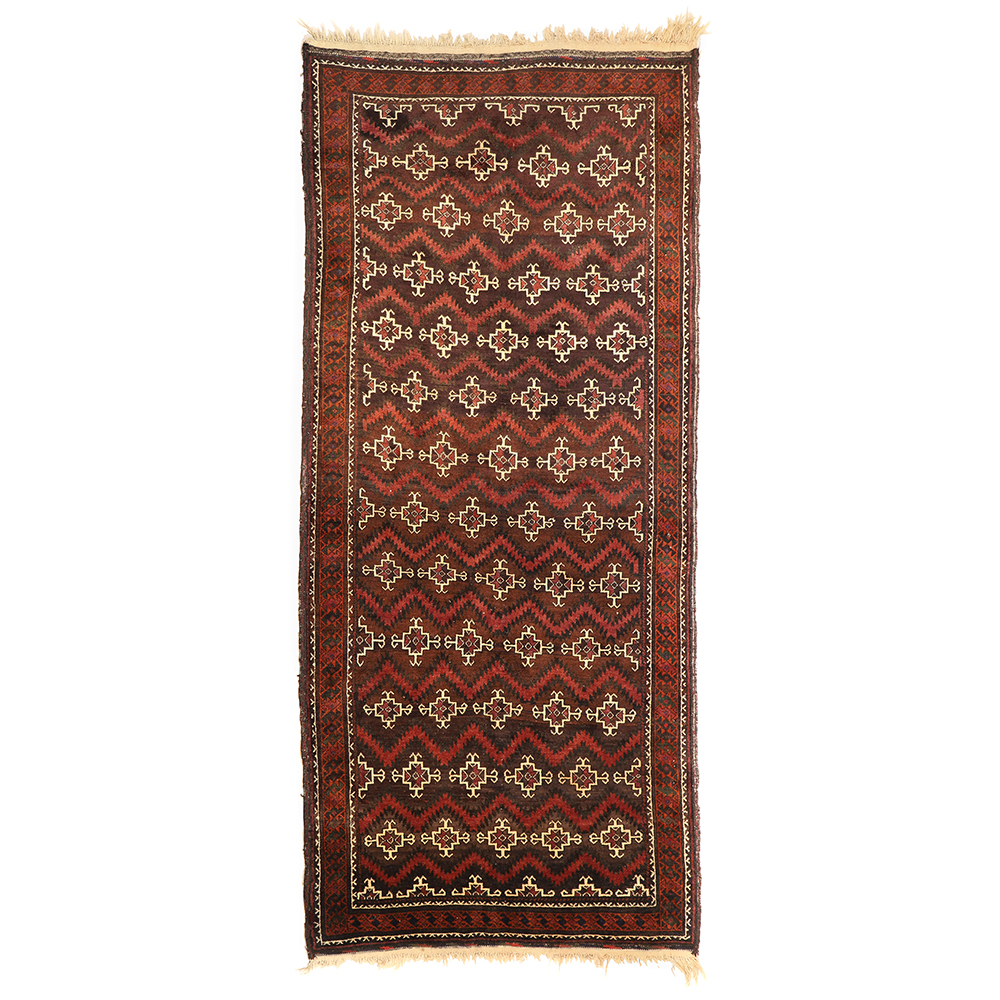 فرش دستبافت قدیمی سه ونیم متری  مدل واگیره ای کد 141109