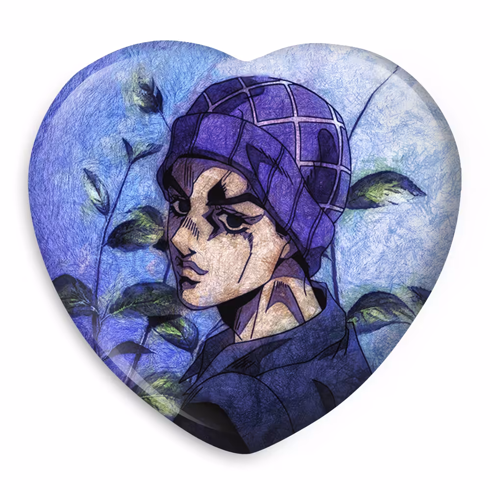 پیکسل خندالو طرح گیدو میستا انیمه جوجو Jojo مدل قلبی کد 11530