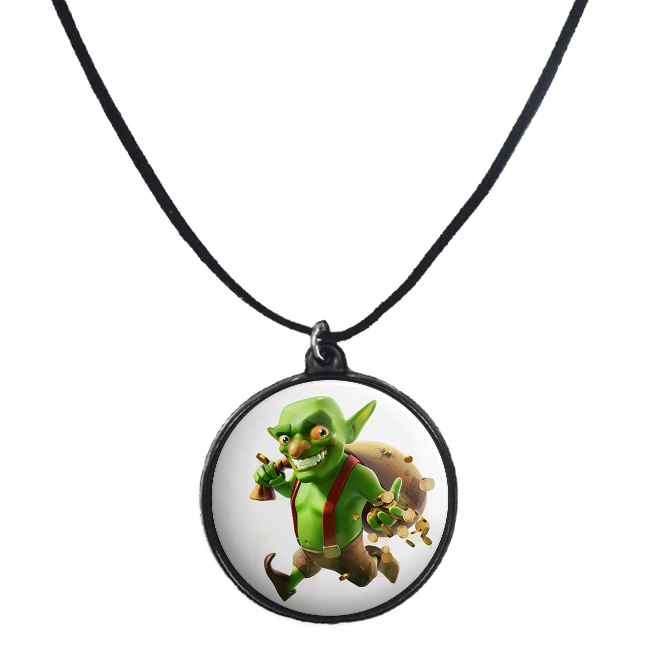 گردنبند پرمانه طرح clash کد pmb.26453مدل دو طرفه