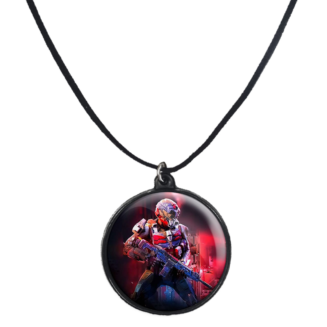 گردنبند پرمانه طرح call of duty کد pmb.7656 مدل دو طرفه