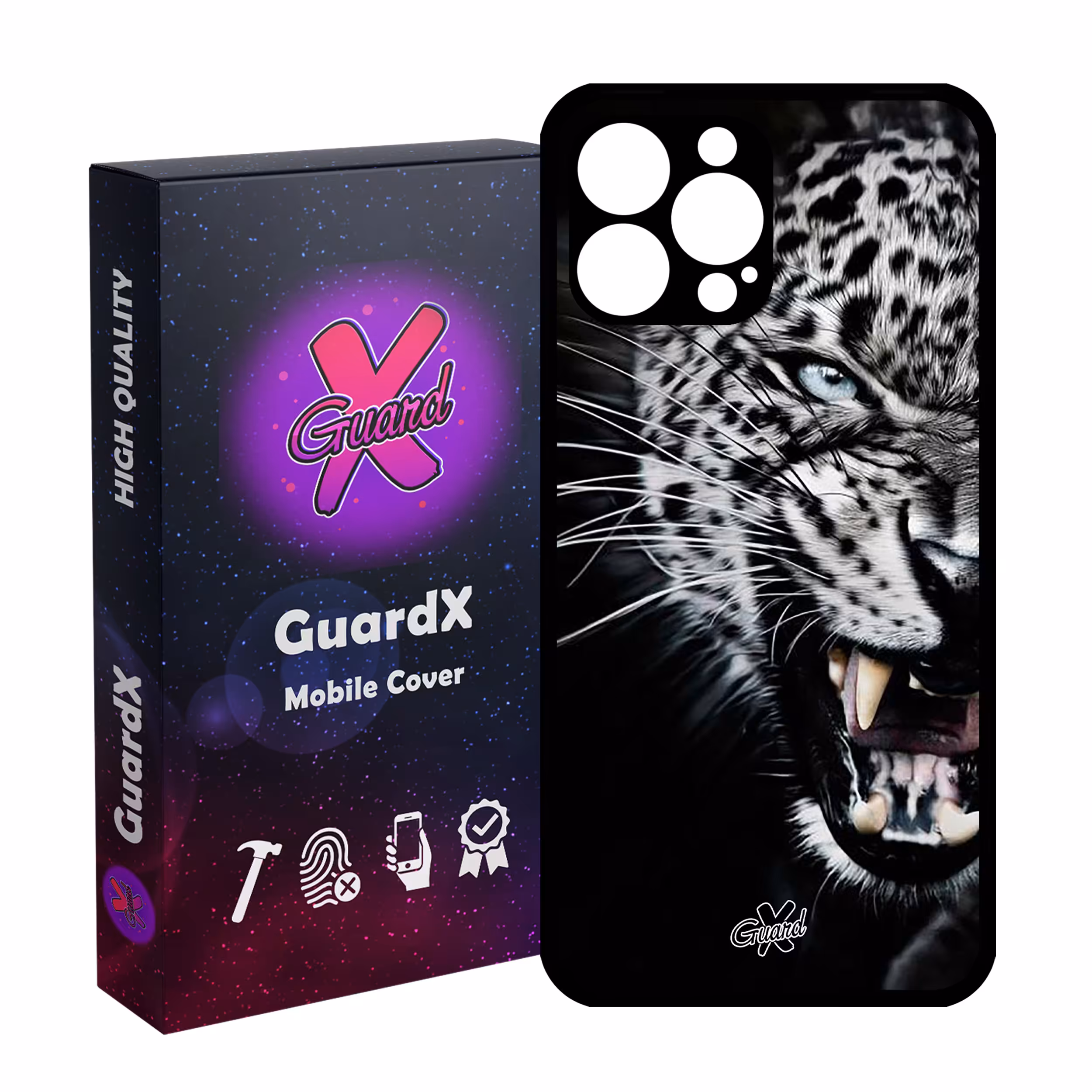 کاور گارد ایکس طرح پلنگ مدل Glass10244 مناسب برای گوشی موبایل اپل iPhone 13 Pro Max