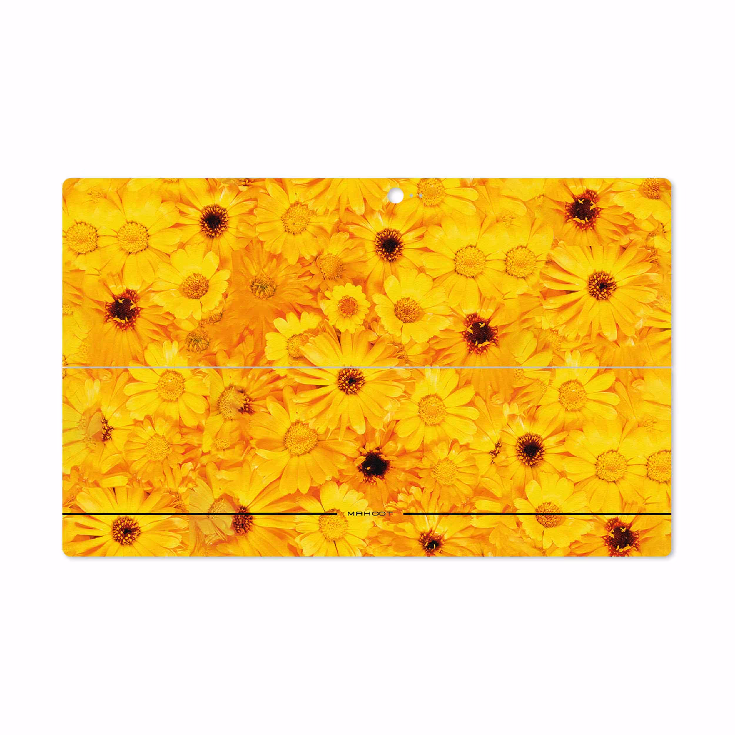 برچسب پوششی ماهوت مدل Yellow-Flower مناسب برای تبلت مایکروسافت Surface 2 RT 2013