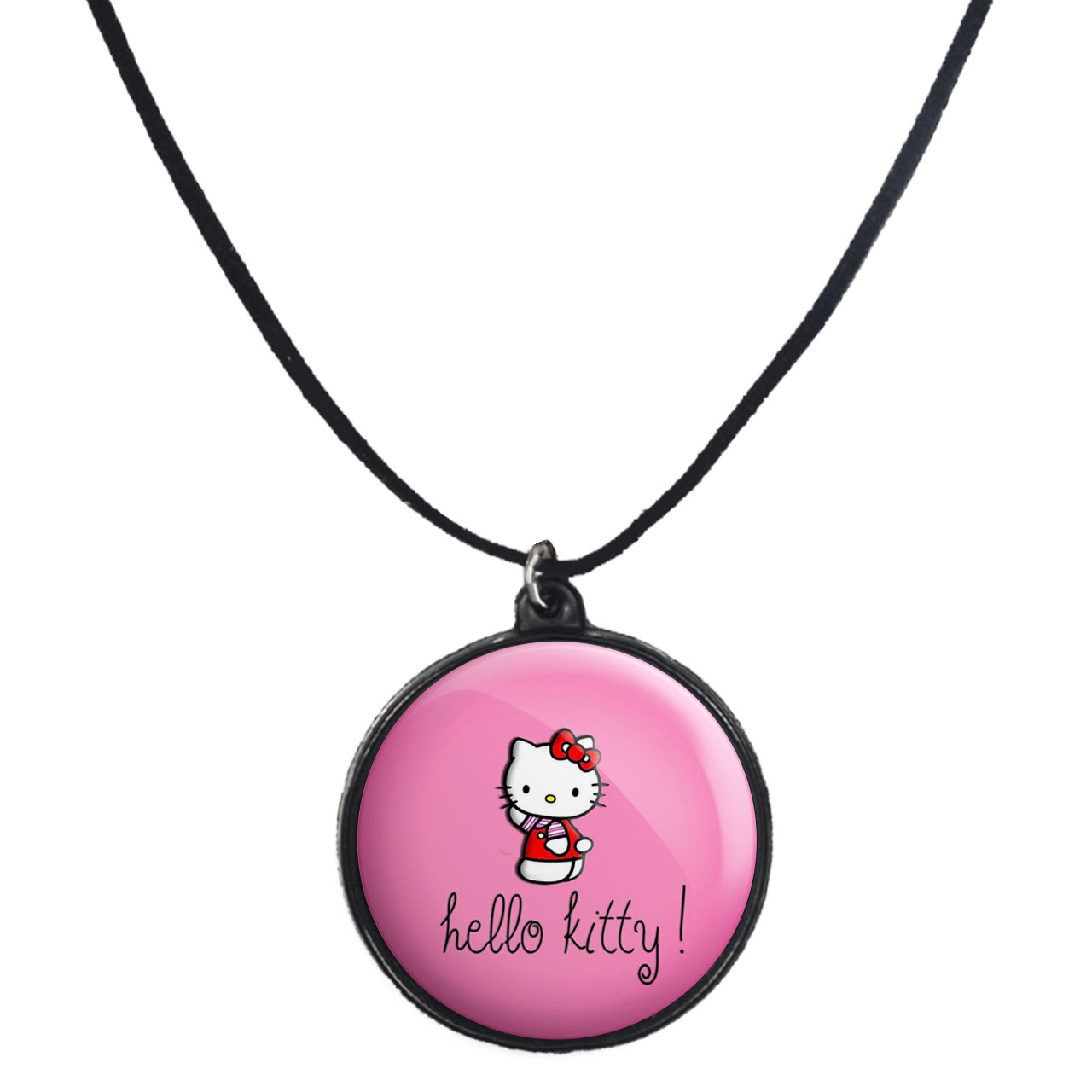 گردنبند پرمانه طرح کیتی کد pmb.22503 مدل دو طرفه