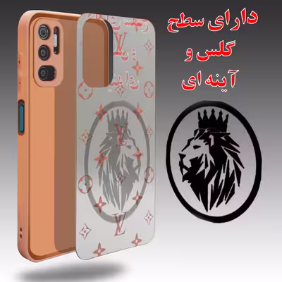 کاور لاین کینگ مدل Ayeneh LV مناسب برای گوشی موبایل شیائومی Poco M3 Pro به همراه پایه نگهدارنده
