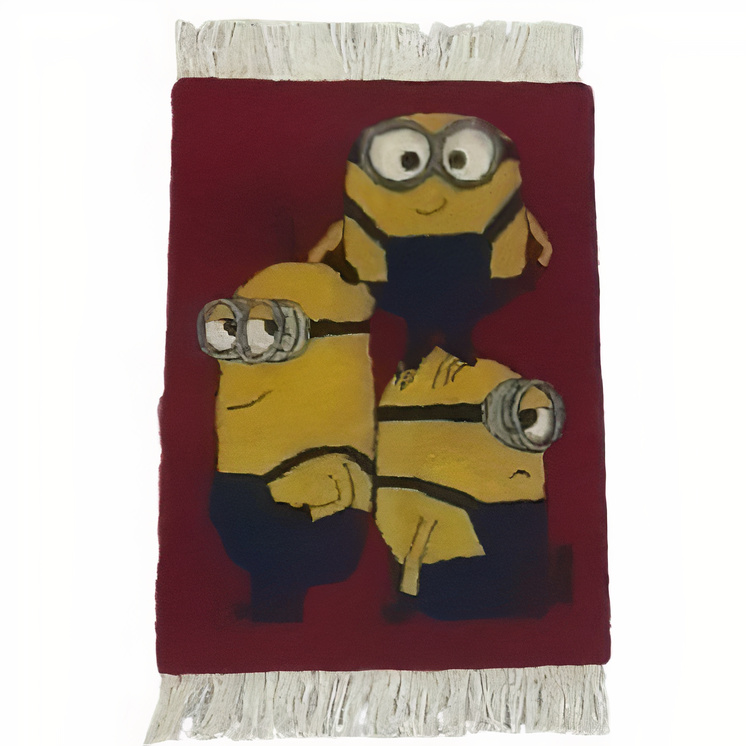 فرش دستبافت 1.5 متری طرح کودکانه کد 3532