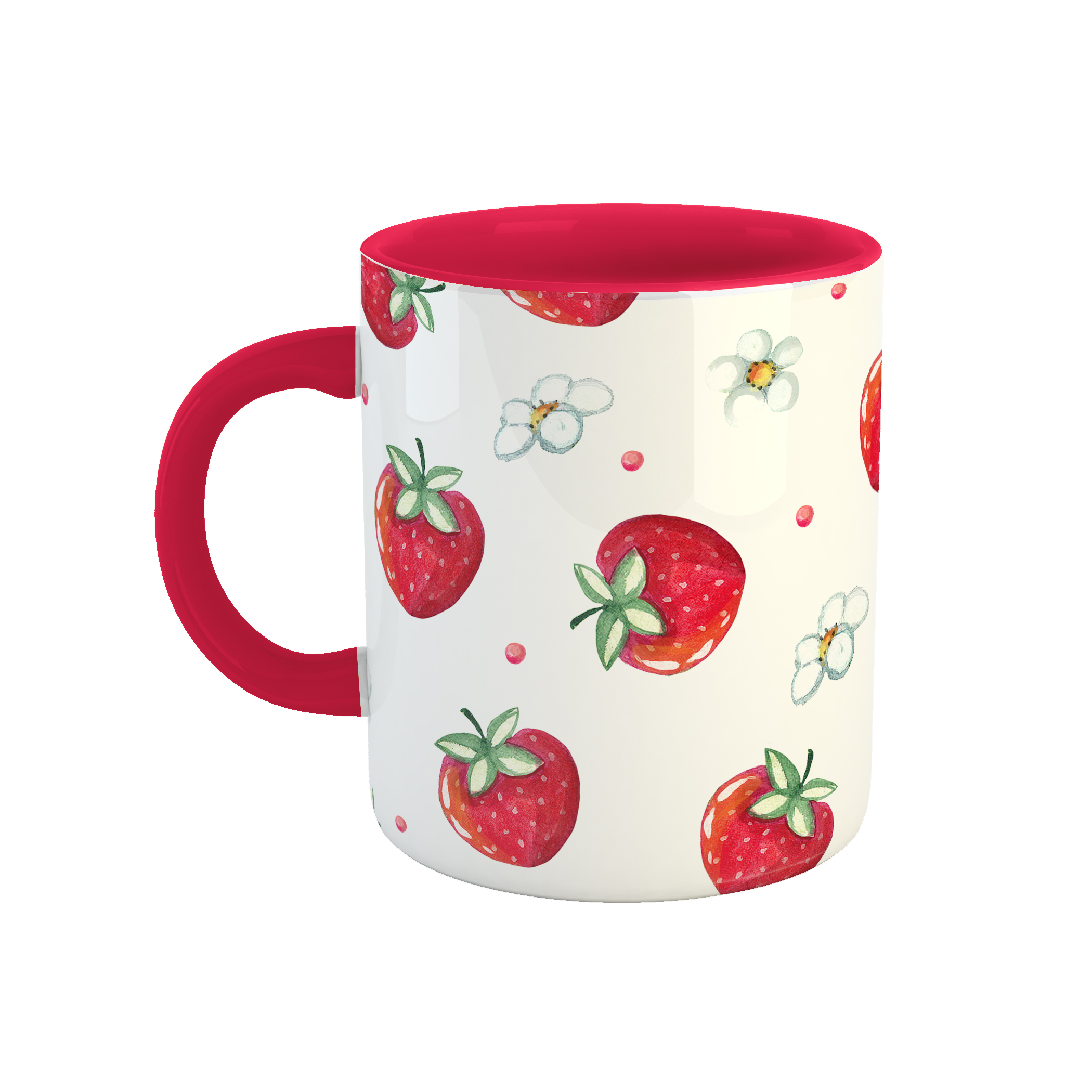 ماگ طرح توت فرنگی