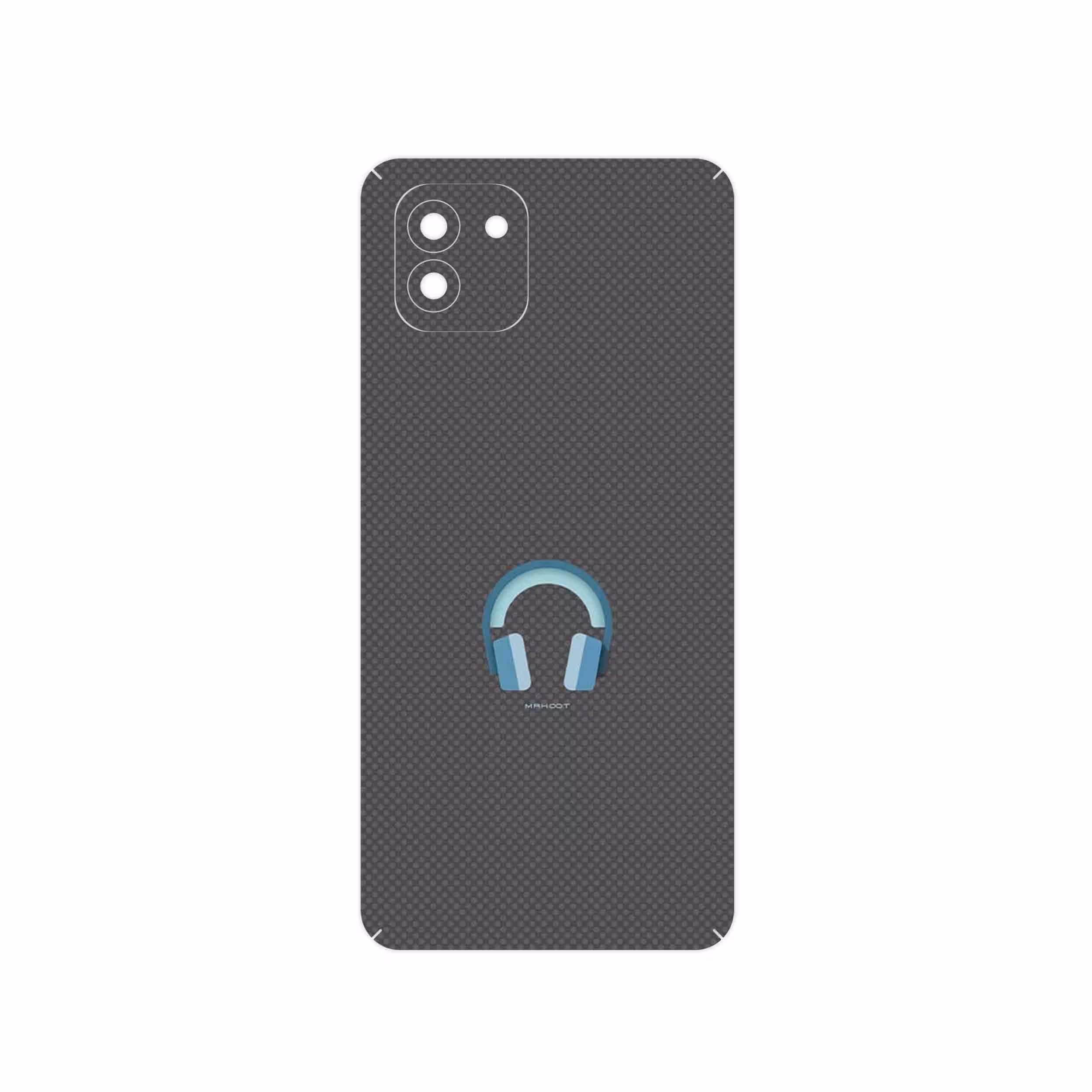برچسب پوششی ماهوت مدل Minimal Headphone Icon مناسب برای گوشی موبایل سامسونگ Galaxy A03