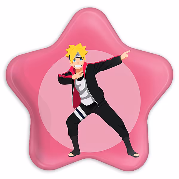 پیکسل خندالو طرح بوروتو اوزوماکی انیمه بوروتو Boruto مدل ستاره ای کد 13145