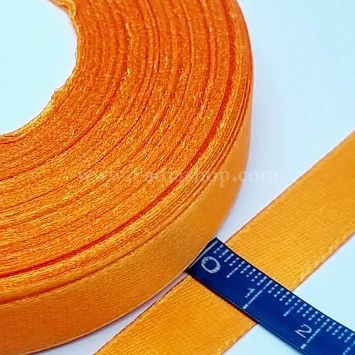 روبان 13 ساتن نارنجی روشن