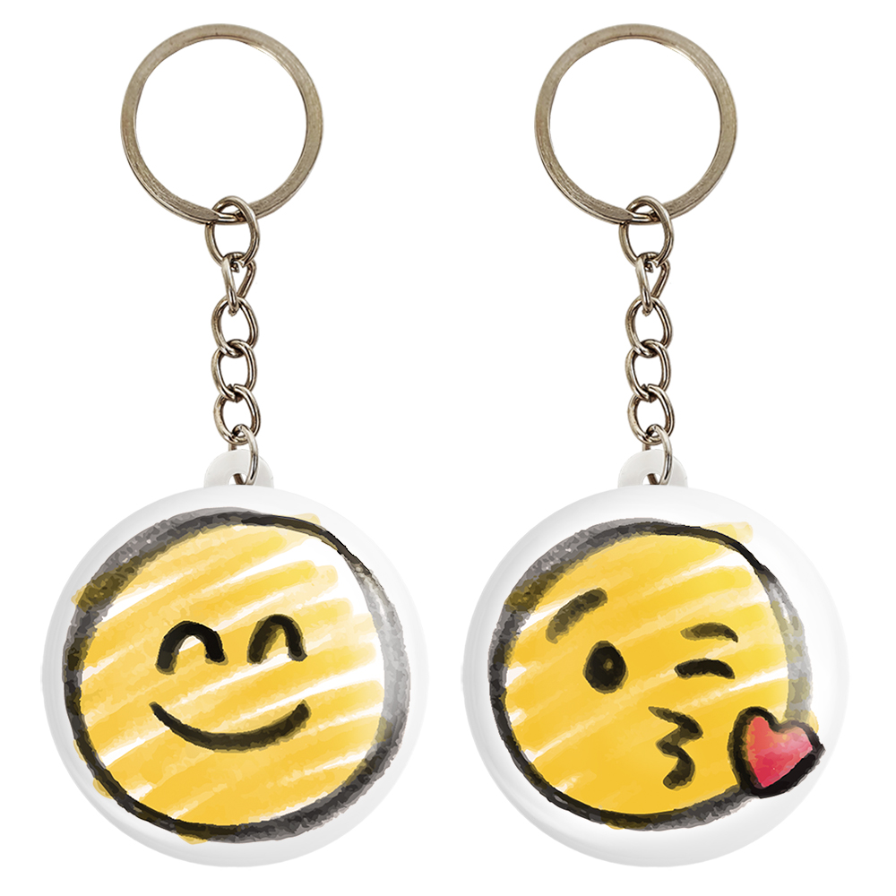 جاکلیدی خندالو مدل ایموجی کد 30303031 مجموعه 2 عددی