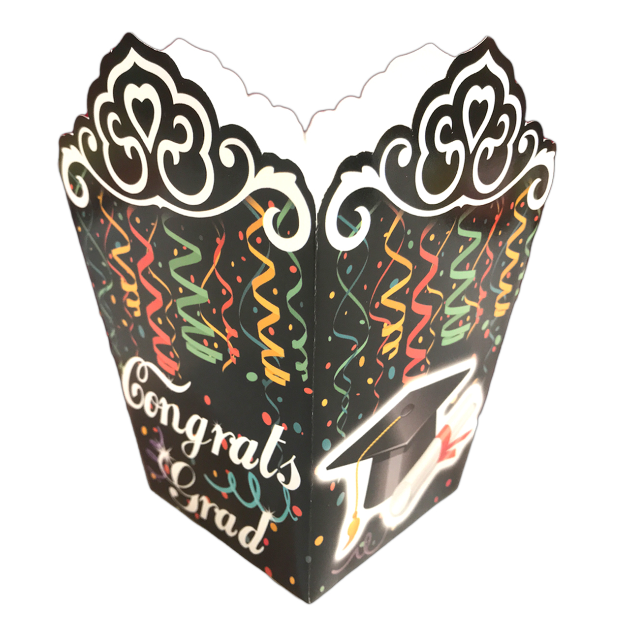 ظرف پاپ کورن مسترتم طرح فارغ التحصیلی بسته 10 عددی