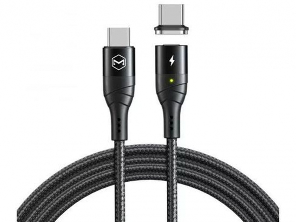 کابل شارژ سریع مگنتی تایپ‌سی به تایپ‌سی 1.2 متری مک‌دودو MCDODO Magnetic Fast Charging Data Cable Charging Cable CA-8840