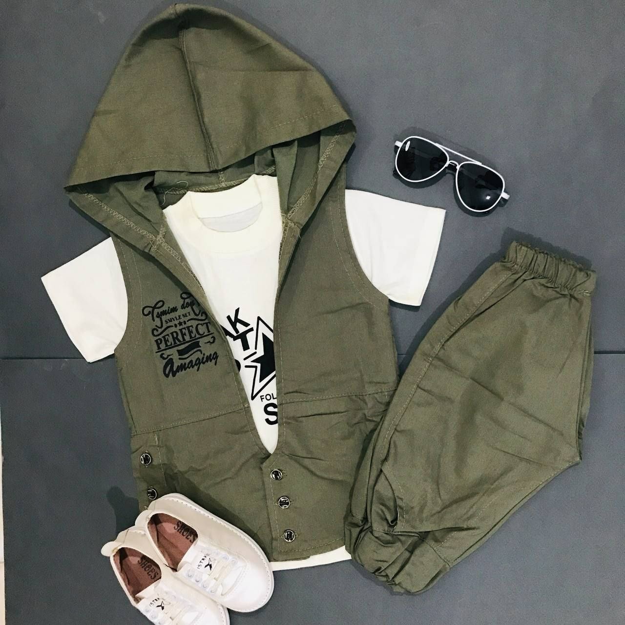 هودی وشلوارک وتیشرت پسرانه عیدانه 3تا9سال 