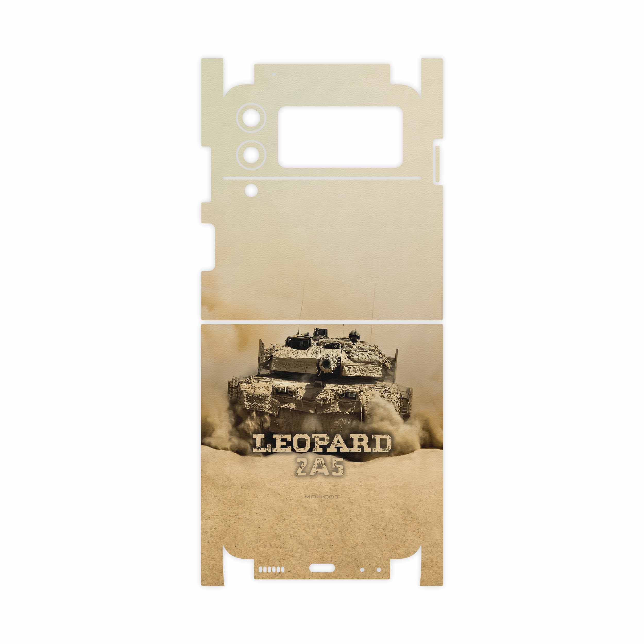 برچسب پوششی ماهوت مدل Leopard-2A5-tank-FullSkin مناسب برای گوشی موبایل سامسونگ Galaxy Z Flip3 5G