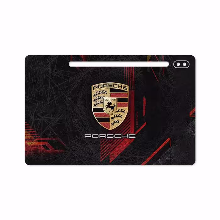 برچسب پوششی ماهوت مدل Porsche-Logo مناسب برای تبلت سامسونگ Galaxy Tab S6 2019 SM-T860