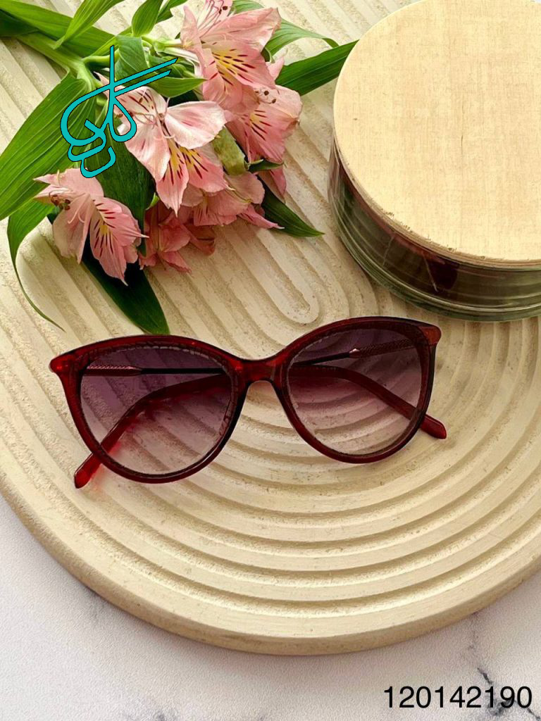 خرید عینک زنانه فروم کائوچو همراه کاور و دستمال استاندارد UV400 کد 2415033 - ردگل