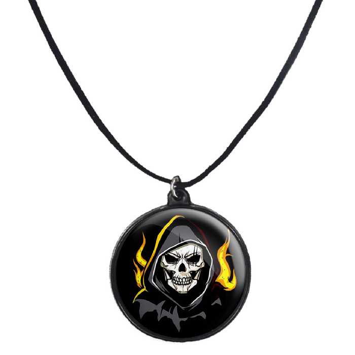 گردنبند پرمانه طرح اسکلت و خفن کد pmb.14641