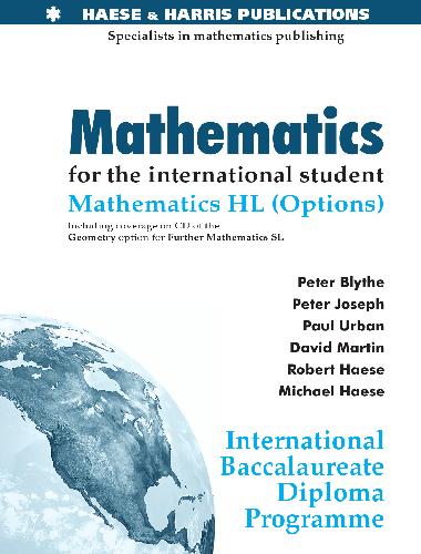 خرید و دانلود نسخه کامل کتاب Mathematics for the International Student. IB HL Options