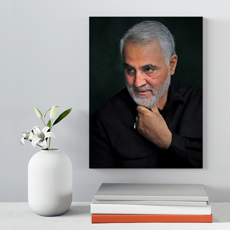 تابلو شاسی صبا طرح مدل سردار شهید سلیمانی کد 227 | دنیای قاب