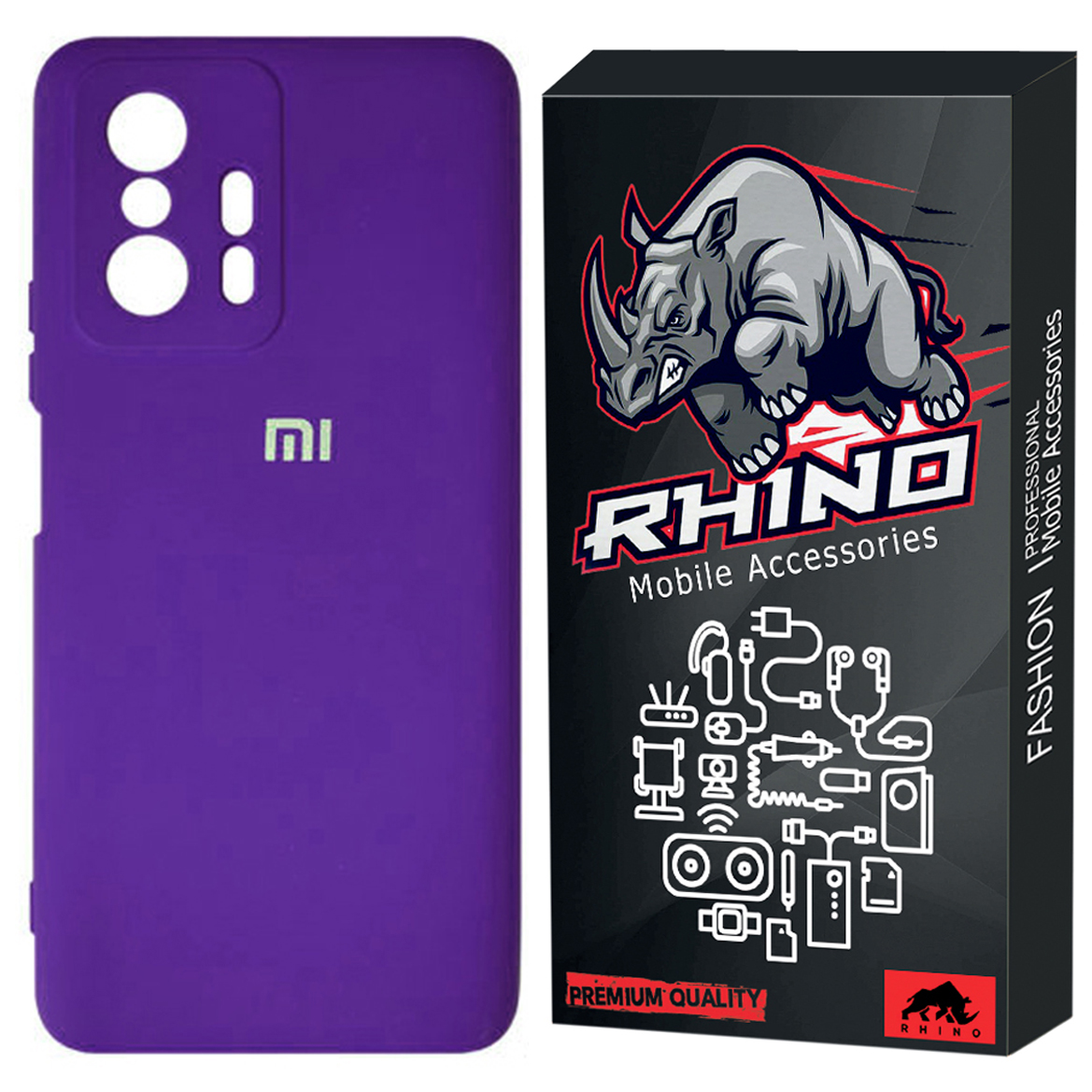 کاور راینو مدل R-Silicon مناسب برای گوشی موبایل شیائومی 11T / 11T Pro