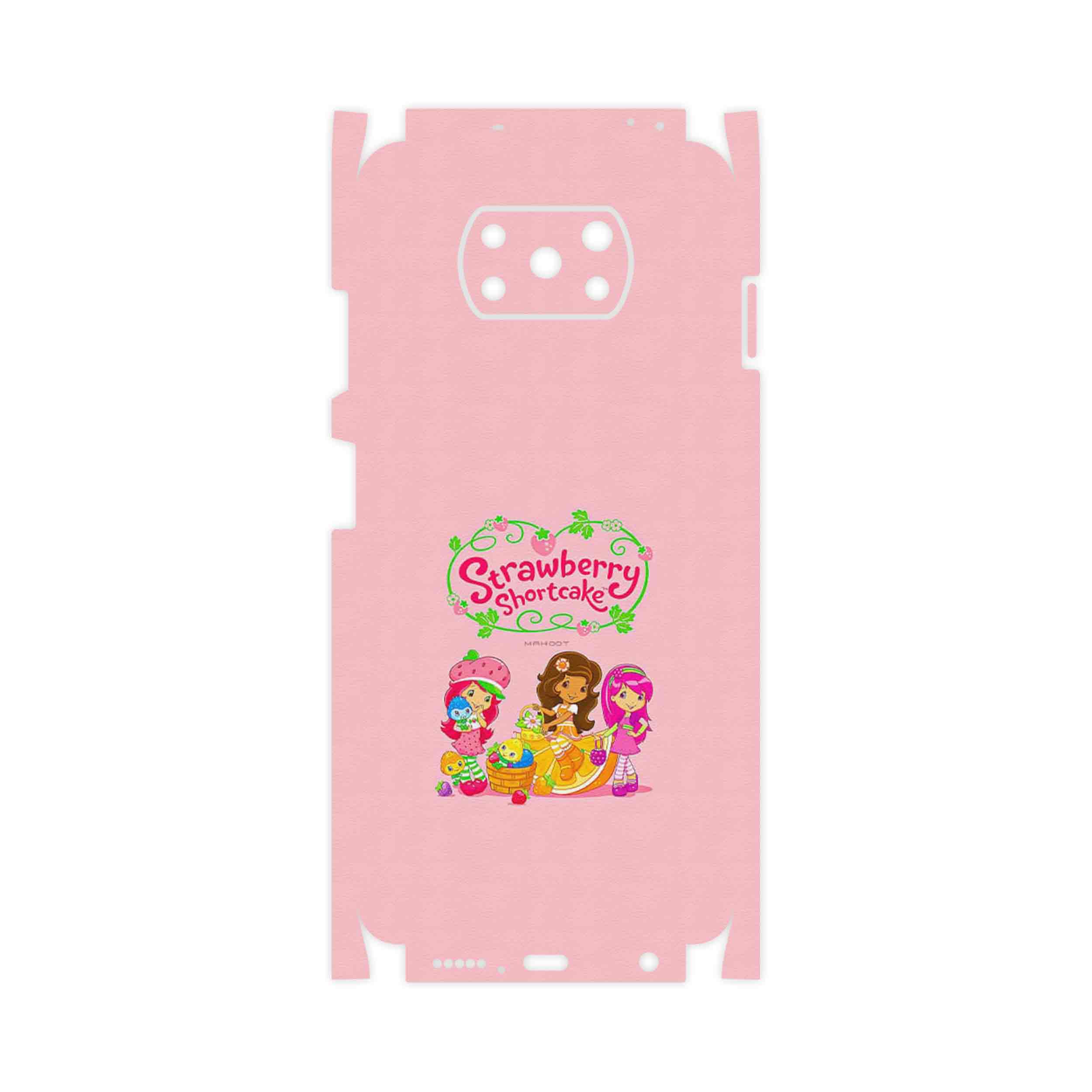 برچسب پوششی ماهوت مدل Strawberry Shortcake-FullSkin مناسب برای گوشی موبایل شیائومی Poco X3 NFC