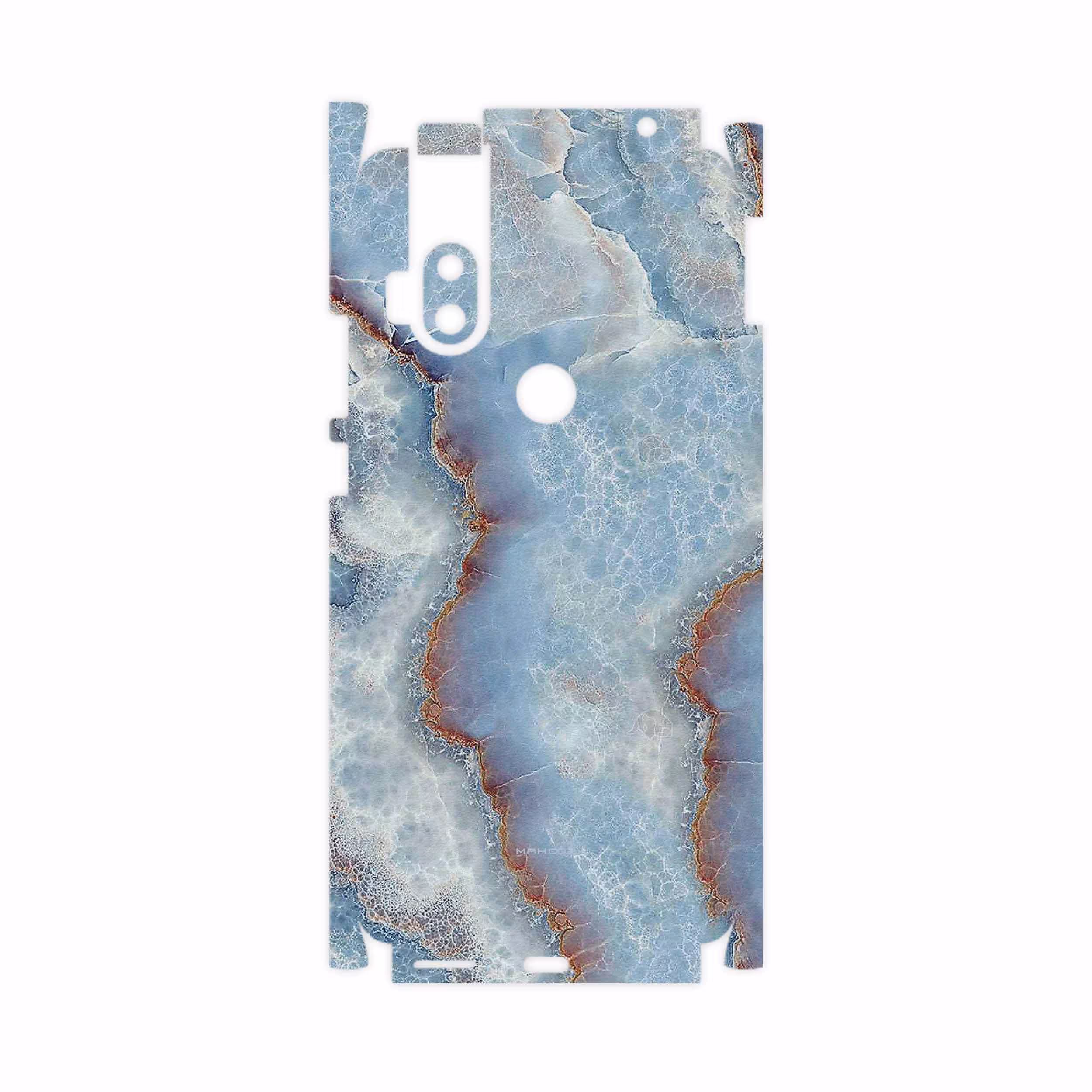 برچسب پوششی ماهوت مدل Blue Ocean Marble-FullSkin مناسب برای گوشی موبایل موتورولا One Hyper